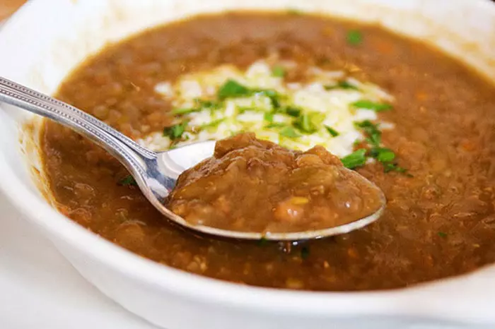 یخنی عدس و کلم